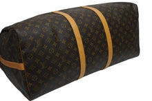 Load image into Gallery viewer, LOUIS VUITTON ルイヴィトン キーポルバンドリエール60 ボストンバッグ M41412 モノグラム PVC ヌメ革 ブラウン 美品 中古 4b011370