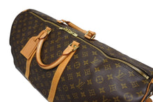 Load image into Gallery viewer, LOUIS VUITTON ルイヴィトン キーポルバンドリエール60 ボストンバッグ M41412 モノグラム PVC ヌメ革 ブラウン 美品 中古 4b011370
