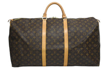 Load image into Gallery viewer, 極美品 LOUIS VUITTON ルイヴィトン キーポル60 ボストンバッグ M41422 モノグラム PVC レザー ブラウン 中古 4b011371
