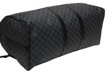Load image into Gallery viewer, 極美品 LOUIS VUITTON ルイヴィトン キーポルバンドリエール55 ボストンバッグ N41413 ダミエグラフィット ブラック 中古 4b011406