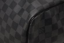 Load image into Gallery viewer, 極美品 LOUIS VUITTON ルイヴィトン キーポルバンドリエール55 ボストンバッグ N41413 ダミエグラフィット ブラック 中古 4b011406