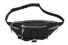 Load image into Gallery viewer, 極美品 CHROME HEARTS クロムハーツ SNAT PACK MINI スナットパックミニ レザーボディバッグ ダガージップ ガンスリンガーベルト 中古 4b011399