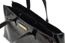 Load image into Gallery viewer, 極美品 LOUIS VUITTON ルイヴィトン ウィルシャーPM ハンドバッグ M93641 ブラウン アマラント エナメル モノグラムヴェルニ ゴールド金具 中古 4b011401