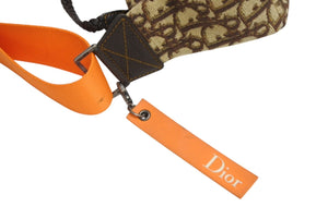 極美品 Christian Dior クリスチャンディオール フライトライン ショルダーバッグ MC0016 トロッター柄 ガリアーノ期 中古 4b010124