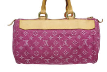 Load image into Gallery viewer, LOUIS VUITTON ルイヴィトン ネオスピーディ ハンドバッグ M95214 モノグラムデニム ゴールド金具 ピンク 美品 中古 4b011410