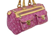 Load image into Gallery viewer, LOUIS VUITTON ルイヴィトン ネオスピーディ ハンドバッグ M95214 モノグラムデニム ゴールド金具 ピンク 美品 中古 4b011410