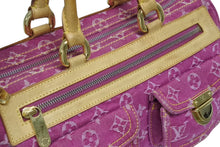 Load image into Gallery viewer, LOUIS VUITTON ルイヴィトン ネオスピーディ ハンドバッグ M95214 モノグラムデニム ゴールド金具 ピンク 美品 中古 4b011410