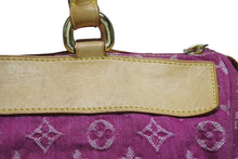 Load image into Gallery viewer, LOUIS VUITTON ルイヴィトン ネオスピーディ ハンドバッグ M95214 モノグラムデニム ゴールド金具 ピンク 美品 中古 4b011410