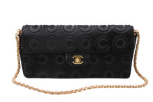 Load image into Gallery viewer, CHANEL シャネル イーストウェスト シングル マトラッセ 6番台 ブラック ハラコ ゴールド金具 美品 中古 4b011413