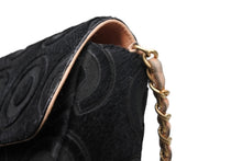 Load image into Gallery viewer, CHANEL シャネル イーストウェスト シングル マトラッセ 6番台 ブラック ハラコ ゴールド金具 美品 中古 4b011413
