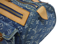 Load image into Gallery viewer, LOUIS VUITTON ルイヴィトン ネオスピーディ ハンドバッグ M95019 モノグラム デニム インディゴブルー ゴールド金具 美品 中古 4b011404