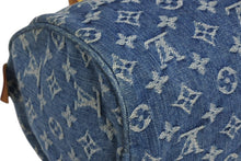 Load image into Gallery viewer, LOUIS VUITTON ルイヴィトン ネオスピーディ ハンドバッグ M95019 モノグラム デニム インディゴブルー ゴールド金具 美品 中古 4b011404