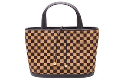 極美品 LOUIS VUITTON ルイヴィトン ダミエソバージュ インパラ ハンドバッグ M92133 ハラコ レザー ゴールド金具 中古 4b011422