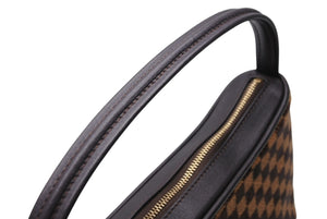 新品未使用 LOUIS VUITTON ルイヴィトン ダミエソバージュ タイガー ハンドバッグ M92132 ハラコ レザー ブラウン ゴールド金具 中古 4b011421