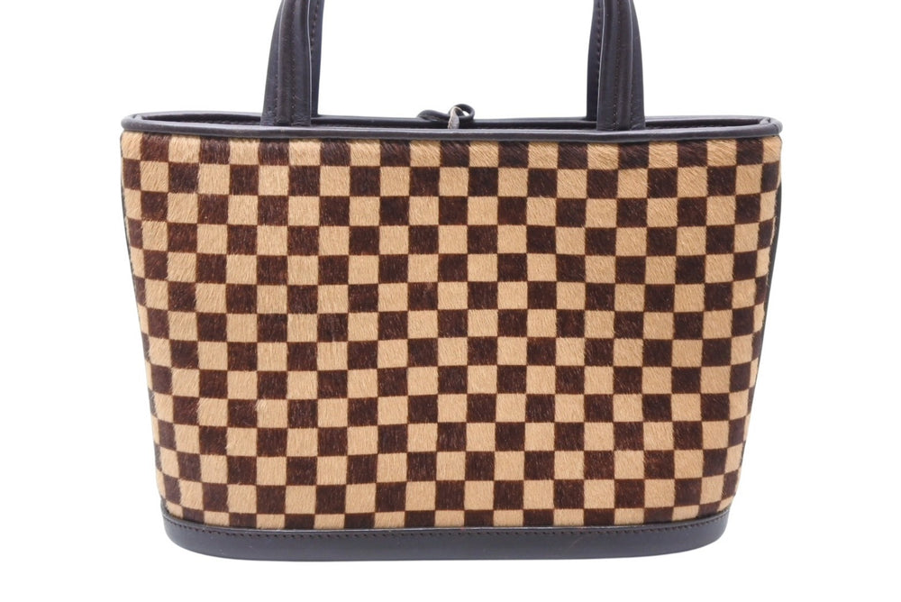Very good condition LOUIS VUITTON Damier Sauvage Impala handbag M92133 Haraco leather gold hardware used 4b011422