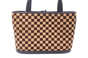 極美品 LOUIS VUITTON ルイヴィトン ダミエソバージュ インパラ ハンドバッグ M92133 ハラコ レザー ゴールド金具 中古 4b011422