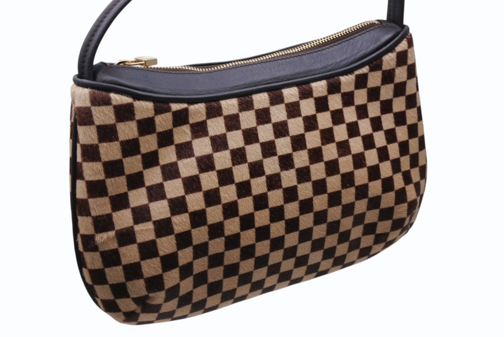 New and unused LOUIS VUITTON Damier Sauvage Tiger handbag M92132 Haraco leather brown gold hardware used 4b011421