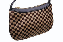 Load image into Gallery viewer, 新品未使用 LOUIS VUITTON ルイヴィトン ダミエソバージュ タイガー ハンドバッグ M92132 ハラコ レザー ブラウン ゴールド金具 中古 4b011421