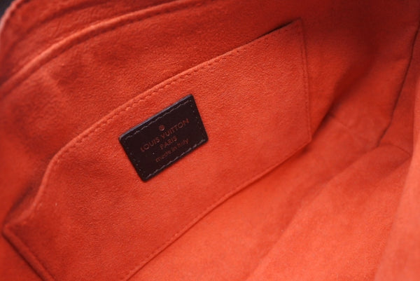新品未使用 LOUIS VUITTON ルイヴィトン ダミエソバージュ タイガー ハンドバッグ M92132 ハラコ レザー ブラウン ゴールド金具 中古 4b011421