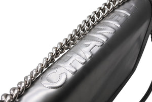 CHANEL シャネル BOY CHANEL ボーイシャネル チェーンショルダーバッグ 16番台 ココマーク カーフスキン シルバー 美品 中古 4b011375