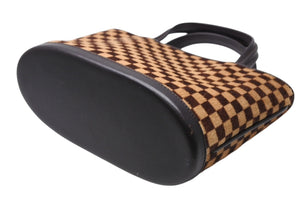 極美品 LOUIS VUITTON ルイヴィトン ダミエソバージュ インパラ ハンドバッグ M92133 ハラコ レザー ゴールド金具 中古 4b011422