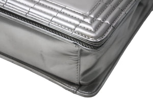 CHANEL シャネル BOY CHANEL ボーイシャネル チェーンショルダーバッグ 16番台 ココマーク カーフスキン シルバー 美品 中古 4b011375