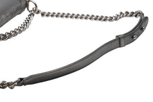 Load image into Gallery viewer, CHANEL シャネル BOY CHANEL ボーイシャネル チェーンショルダーバッグ 16番台 ココマーク カーフスキン シルバー 美品 中古 4b011375