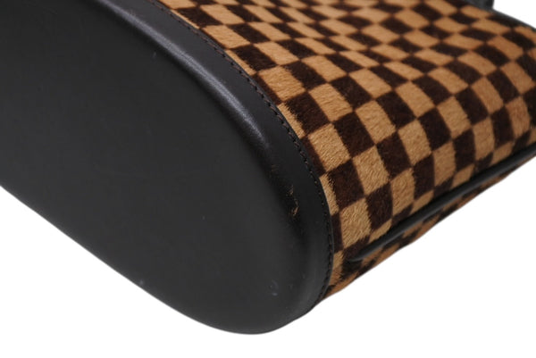 極美品 LOUIS VUITTON ルイヴィトン ダミエソバージュ インパラ ハンドバッグ M92133 ハラコ レザー ゴールド金具 中古 4b011422