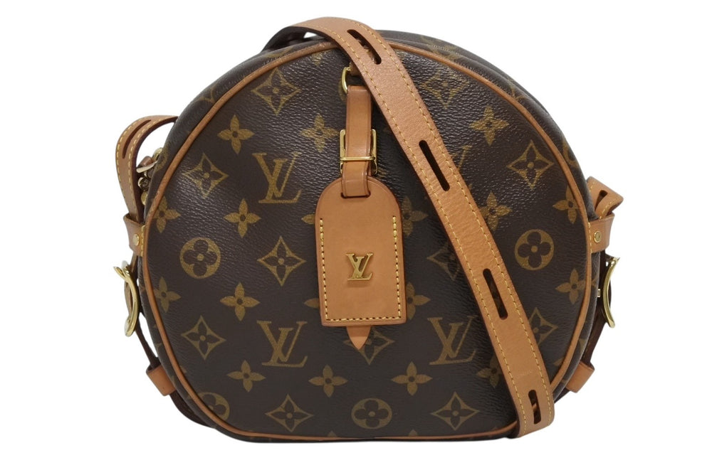 LOUIS VUITTON Boite Chapeau Souple MM Shoulder Bag M45647 Monogram Brown PVC Tanned Leather Good Condition Used 4b011354