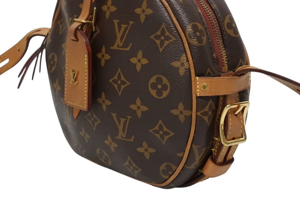 LOUIS VUITTON ルイヴィトン ボワット シャポー スープルMM ショルダーバッグ M45647 モノグラム ブラウン PVC ヌメ革 美品 中古 4b011354