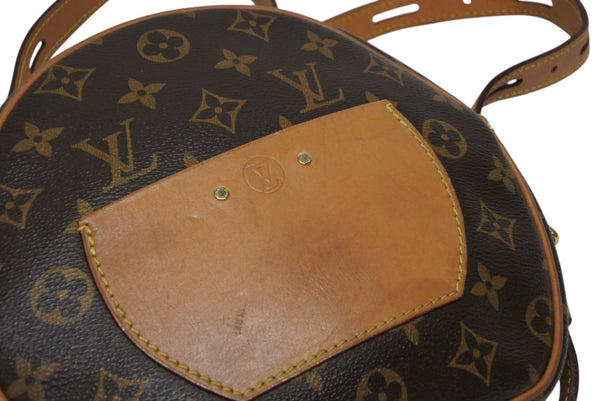 LOUIS VUITTON ルイヴィトン ボワット シャポー スープルMM ショルダーバッグ M45647 モノグラム ブラウン PVC ヌメ革 美品 中古 4b011354