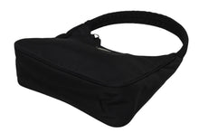 Load image into Gallery viewer, 極美品 PRADA プラダ ホーボー ハンドバッグ MV515 トライアングルロゴ 三角ロゴプレート ナイロン ブラック 中古 4b011423