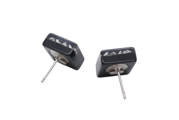 極美品 CHANEL シャネル ココマーク ピアス 重量約2.7g 05P刻印 アクリル ラインストーン ブラック 両耳用 中古 61718