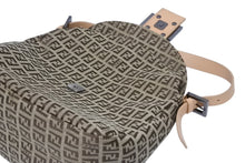 Load image into Gallery viewer, 極美品 FENDI フェンディ ズッキーノ柄 マンマバケット ワンショルダーバッグ SBR004 ベージュ ブラウン シルバー金具 中古 4b011411
