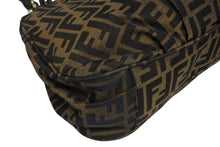 Load image into Gallery viewer, 極美品 FENDI フェンディ ワンショルダーバッグ 8BR615 ズッカ柄 ブラウン キャンバス レザー ゴールド金具 中古 4b011362