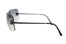 Load image into Gallery viewer, 極美品 CHANEL シャネル リムレス サングラス 4017-D c.170/8G サイズ62□17 120 ココマーク ラインストーン ブラック 中古 4b011510