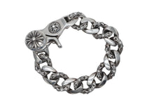 Load image into Gallery viewer, CHROME HEARTS クロムハーツ ファンシーリンククリップ ブレスレット 13リンク 約118.1g 腕周り約17cm シルバー925 美品 中古 4b011435