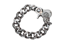 Load image into Gallery viewer, CHROME HEARTS クロムハーツ ファンシーリンククリップ ブレスレット 13リンク 約118.1g 腕周り約17cm シルバー925 美品 中古 4b011435