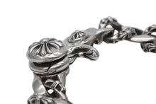 Load image into Gallery viewer, CHROME HEARTS クロムハーツ ファンシーリンククリップ ブレスレット 13リンク 約118.1g 腕周り約17cm シルバー925 美品 中古 4b011435
