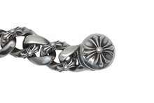 Load image into Gallery viewer, CHROME HEARTS クロムハーツ ファンシーリンククリップ ブレスレット 13リンク 約118.1g 腕周り約17cm シルバー925 美品 中古 4b011435