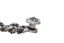 Load image into Gallery viewer, CHROME HEARTS クロムハーツ ファンシーリンククリップ ブレスレット 13リンク 約118.1g 腕周り約17cm シルバー925 美品 中古 4b011435