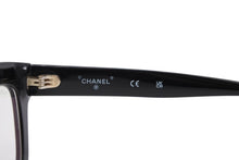 Load image into Gallery viewer, CHANEL シャネル 伊達眼鏡 メガネ アイウェア 71626A S0112 ココマーク チェーンフレーム ブラック 美品 中古 4b011471