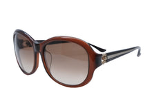 Load image into Gallery viewer, Salvatore Ferragamo サルヴァトーレ フェラガモ サングラス アイウェア SF740SRA サイズ130 ブラウン ラインストーン 美品 中古 4b011290