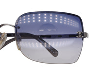 Load image into Gallery viewer, CHANEL シャネル リムレス サングラス 4112 c 124 8g サイズ62□ 16 120 ココマーク ブラック 美品 中古 4b011517