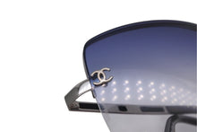 Load image into Gallery viewer, CHANEL シャネル リムレス サングラス 4112 c 124 8g サイズ62□ 16 120 ココマーク ブラック 美品 中古 4b011517