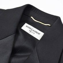 Load image into Gallery viewer, Saint Laurent サンローラン クロップド タキシードジャケット サステナブルウール サイズ34 black ブラック 美品 中古 4b011489