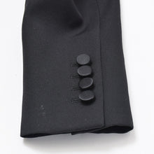 Load image into Gallery viewer, Saint Laurent サンローラン クロップド タキシードジャケット サステナブルウール サイズ34 black ブラック 美品 中古 4b011489