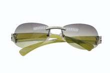 Load image into Gallery viewer, CHANEL シャネル リムレス サングラス 4037 c.169/6D サイズ59□15 125 ココマーク クリアグリーン 美品 中古 4b011515