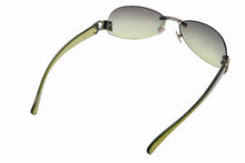 Load image into Gallery viewer, CHANEL シャネル リムレス サングラス 4037 c.169/6D サイズ59□15 125 ココマーク クリアグリーン 美品 中古 4b011515