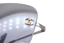 Load image into Gallery viewer, CHANEL シャネル リムレス サングラス 4017 c.124/6V サイズ62□17 120 ココマーク ブラック 美品 中古 4b011513